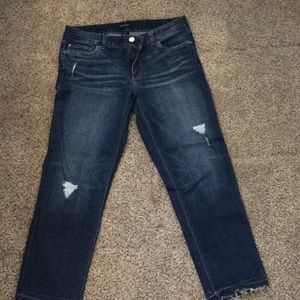 Whit House Black Market slim Crop